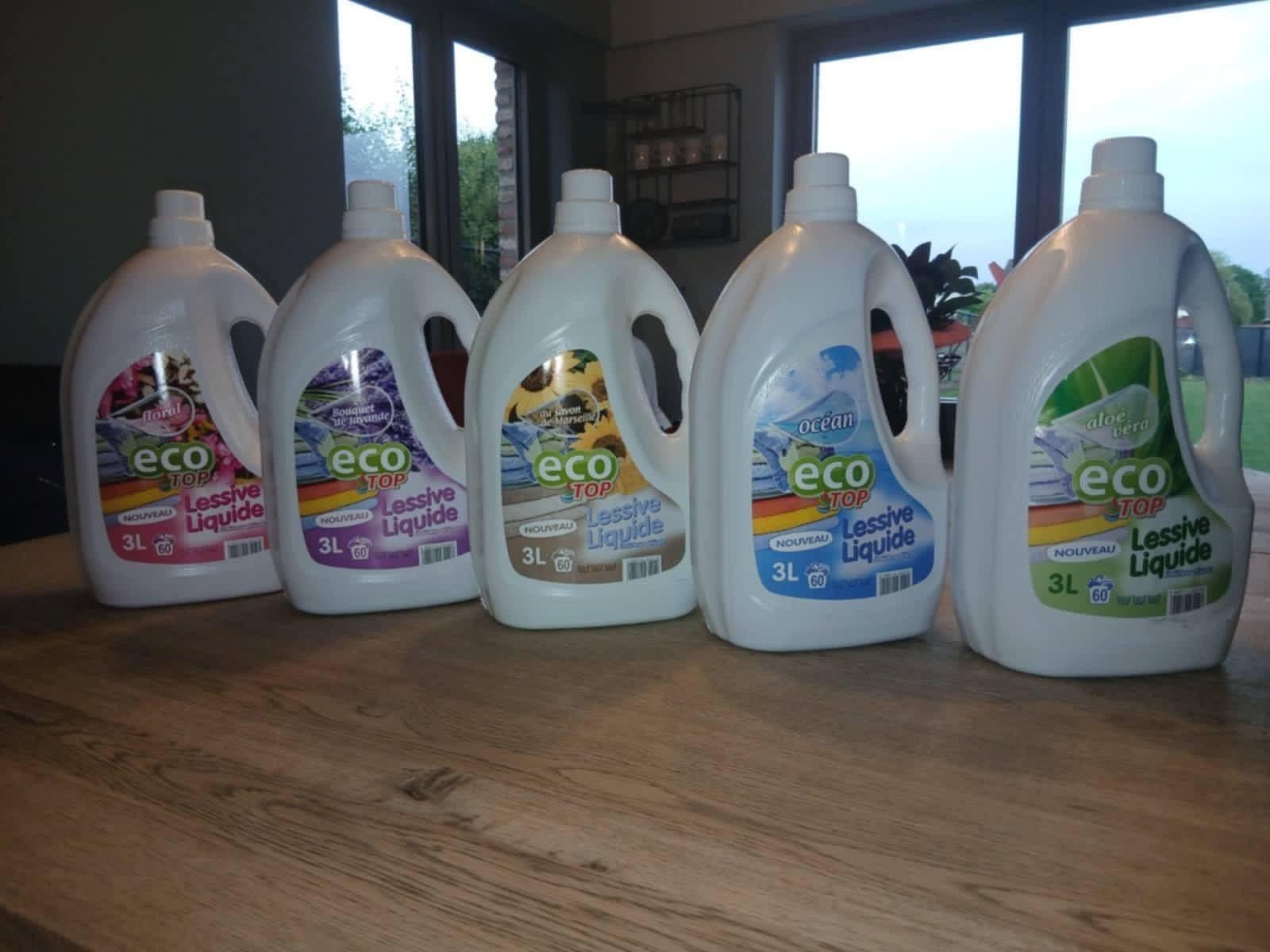 ECO top gekleurde wasmiddel 3L - 60 wasbeurten in 5 geuren, Huis en Inrichting, Ophalen