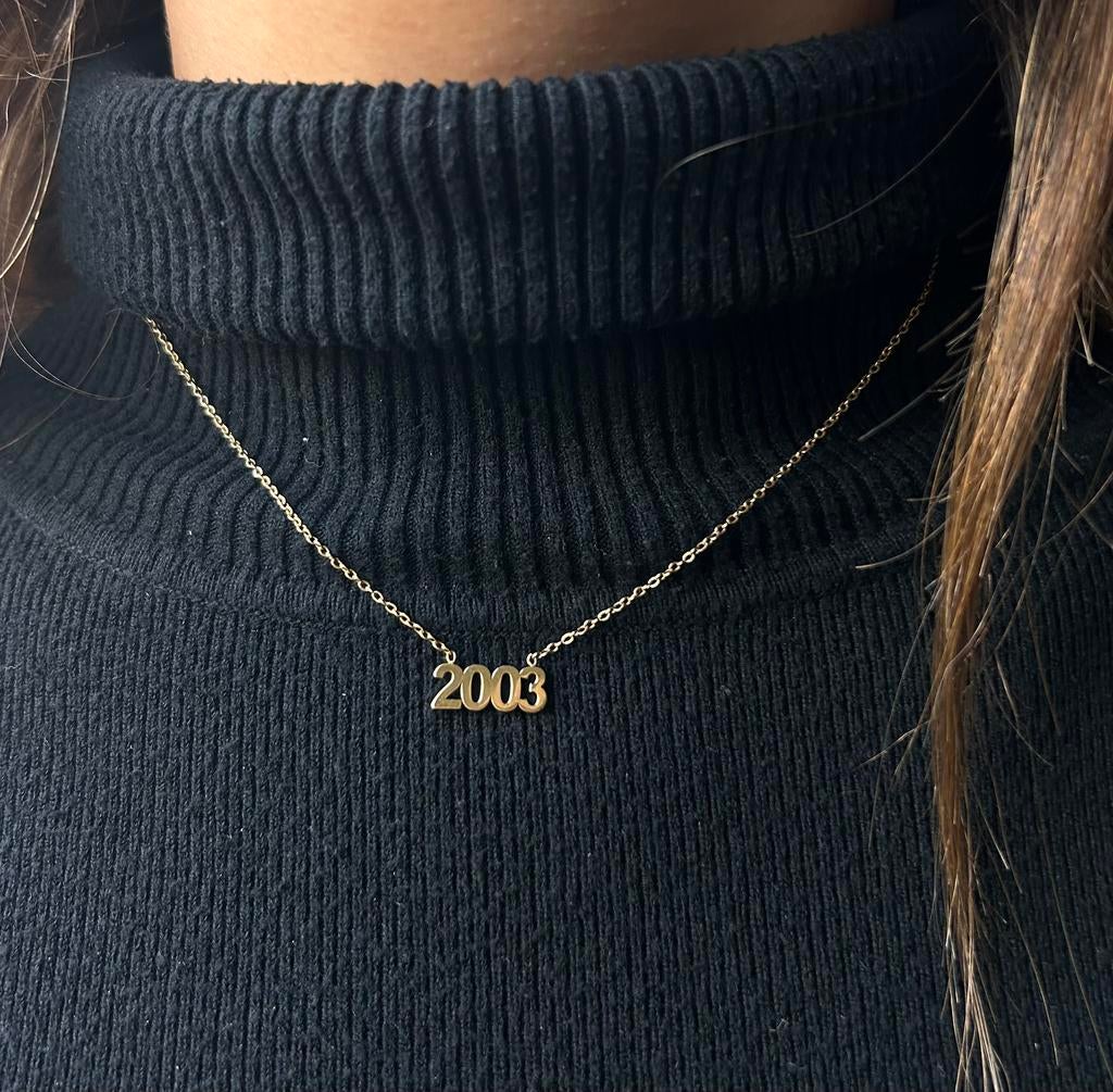 Goudkleurige ketting 2003 van MyJewelery, Overige materialen, Verstelbaar, Nieuw, Ophalen of Verzenden