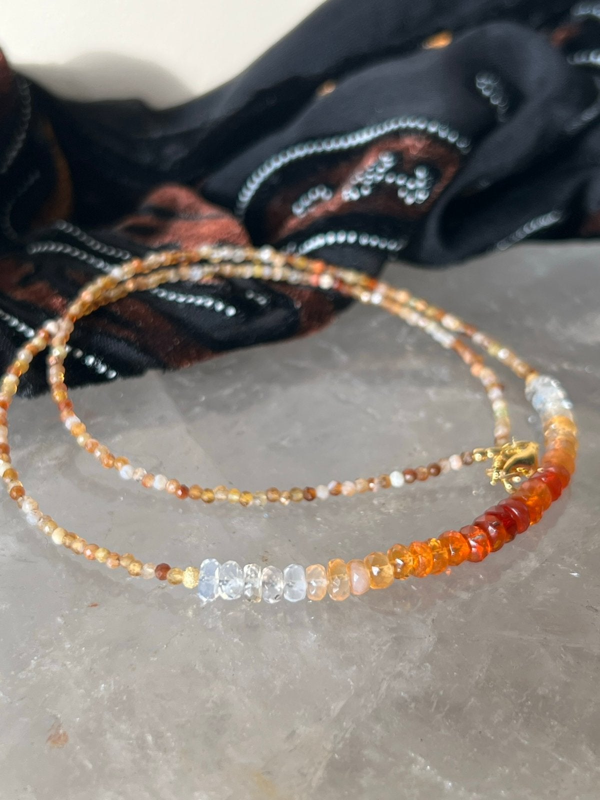 Vuuropaal opaal edelopaal beschermt geluk hoge trilling, Nieuw, Oranje, Ophalen of Verzenden, Verstelbaar