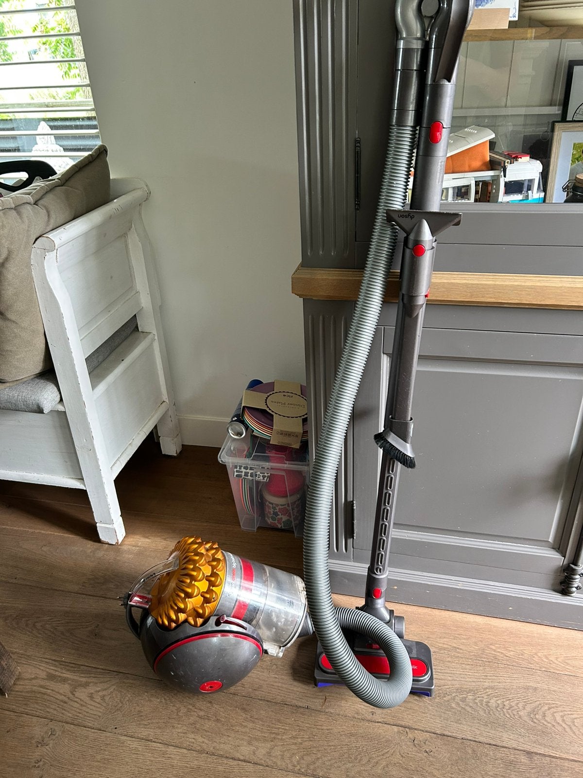 Dyson Cinetic Big Ball stofzuiger met nieuwe vloerborstel, Witgoed en Apparatuur, Stofzuigers, Inclusief accessoires, Gebruikt