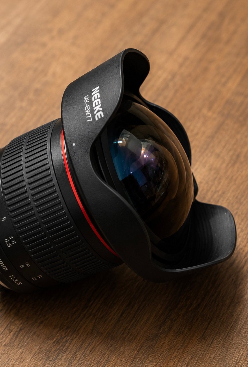 Meike 8mm F3.5 Fisheye Lens – Canon aansluiting, Ophalen of Verzenden, Zo goed als nieuw, Telelens