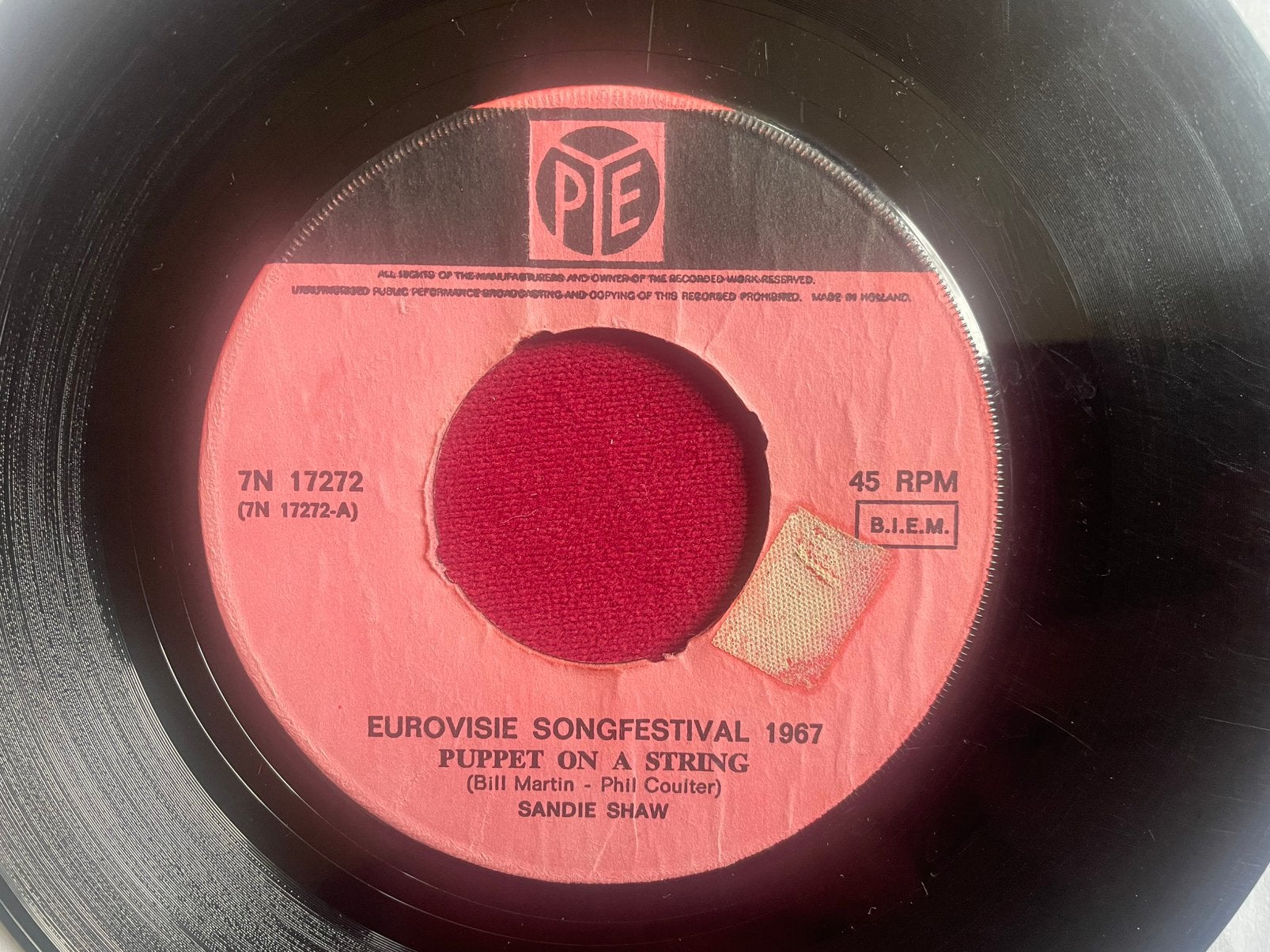Sandie Shaw - Puppet on a string, Ophalen of Verzenden, Gebruikt