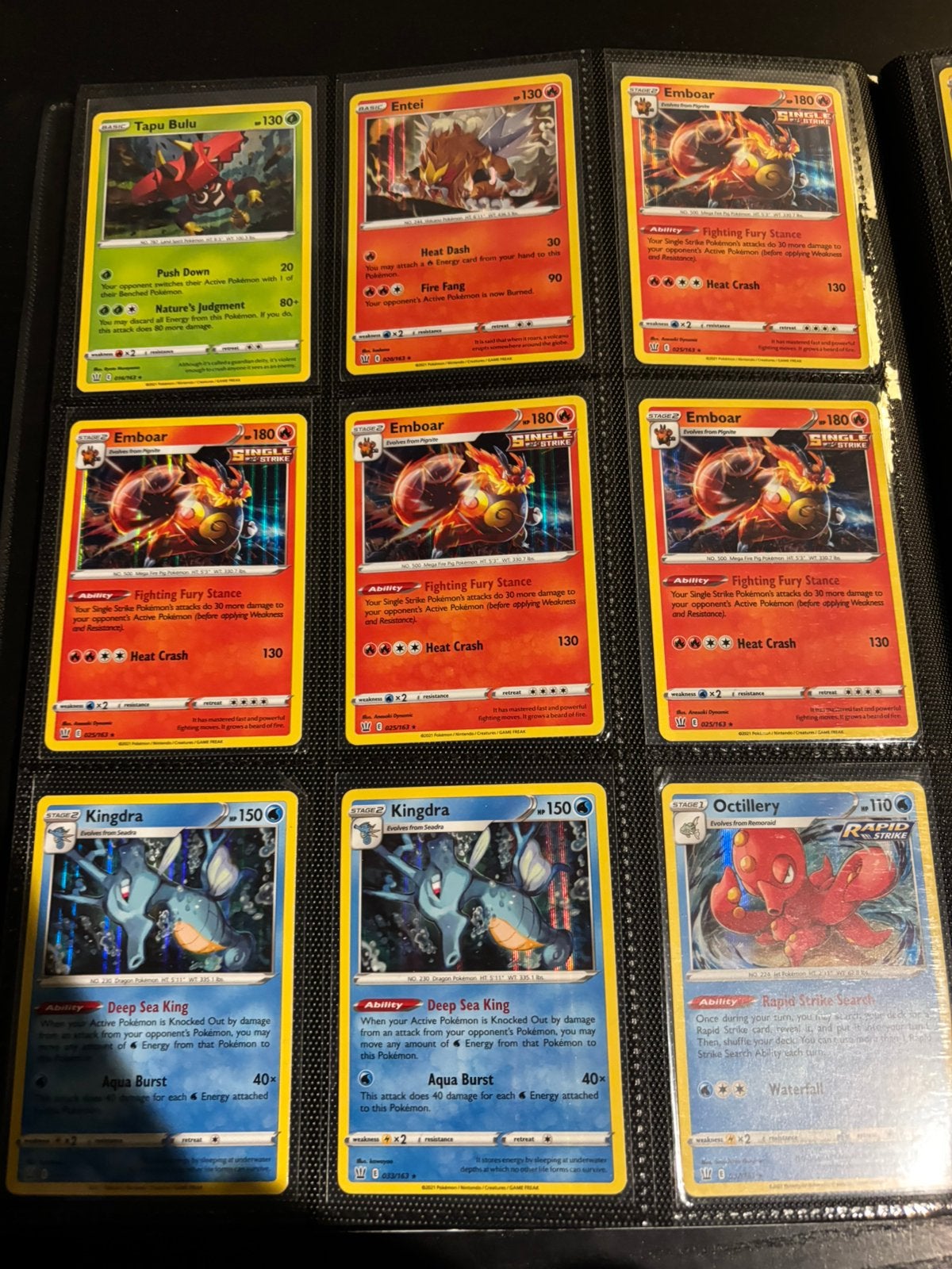 Pokémon Kaarten Holo’s Battle Styles / 163, Ophalen of Verzenden, Zo goed als nieuw, Meerdere kaarten