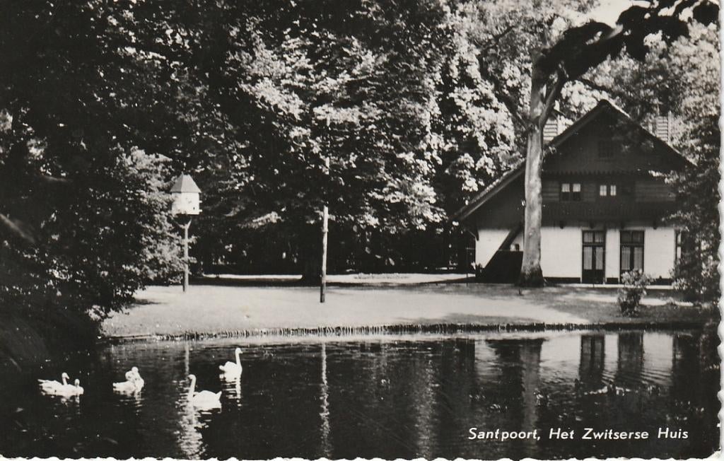 Santpoort Zwitserse huis chalet wustelaan 1961, Ophalen of Verzenden, 1960 tot 1980, Gelopen, Noord-Holland