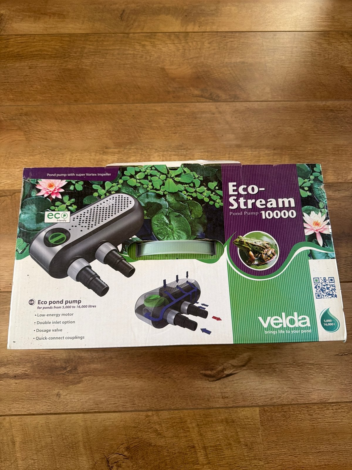 Velda Eco-Stream Vijverpomp 10000 - Nieuw in doos, Ophalen, Nieuw, Vijverpomp