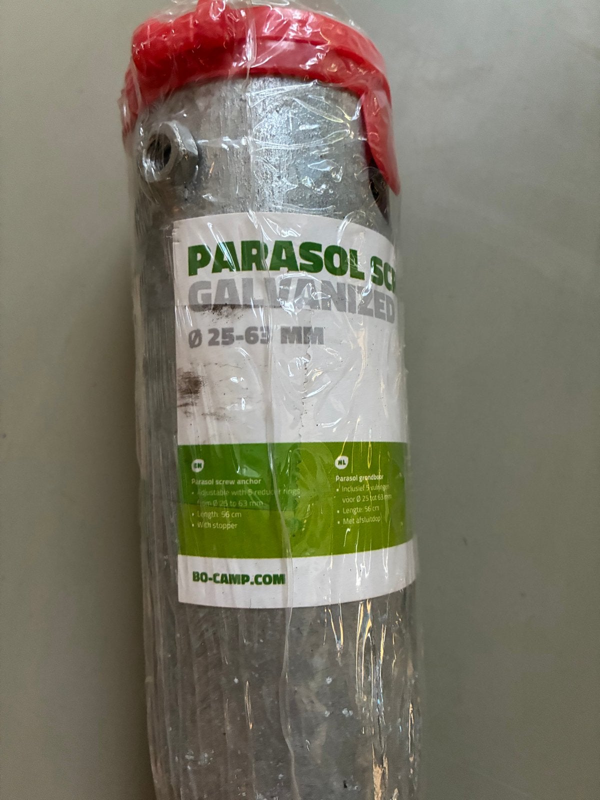 Bo-Camp Parasolpin - 25-63 mm - Metaal, Tuin en Terras, Parasols, Nieuw, Overige typen, Minder dan 1 meter, Ophalen