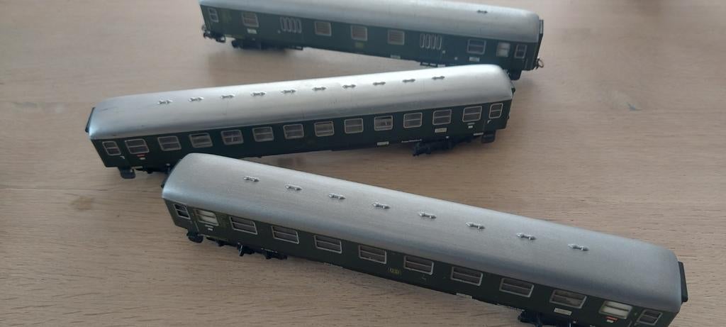 3 Märklin DB d-trein rijtuigen artnr 4026+4024, Hobby en Vrije tijd, Modeltreinen | H0, Ophalen of Verzenden, Wisselstroom, Wagon