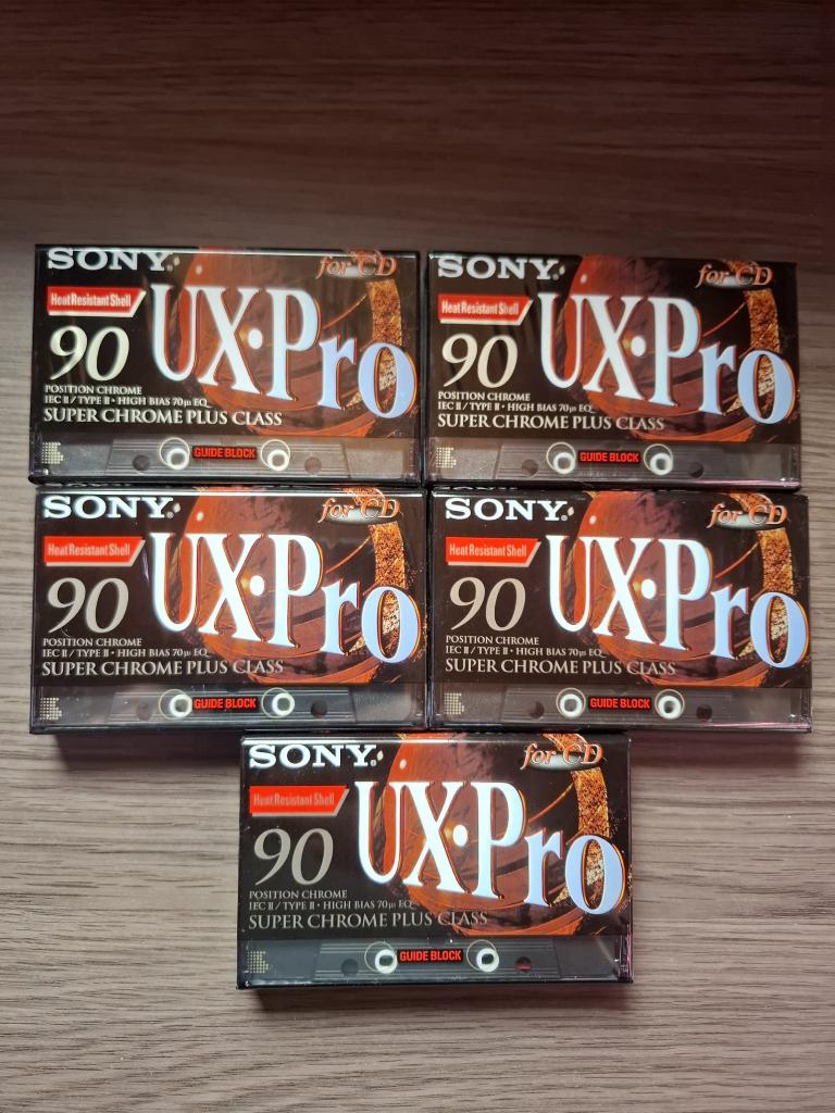 Sony UX-Pro 90 Cassettes, 5 stuks NOS, 2 t/m 25 bandjes, Overige genres, Ophalen of Verzenden, Nieuw in verpakking