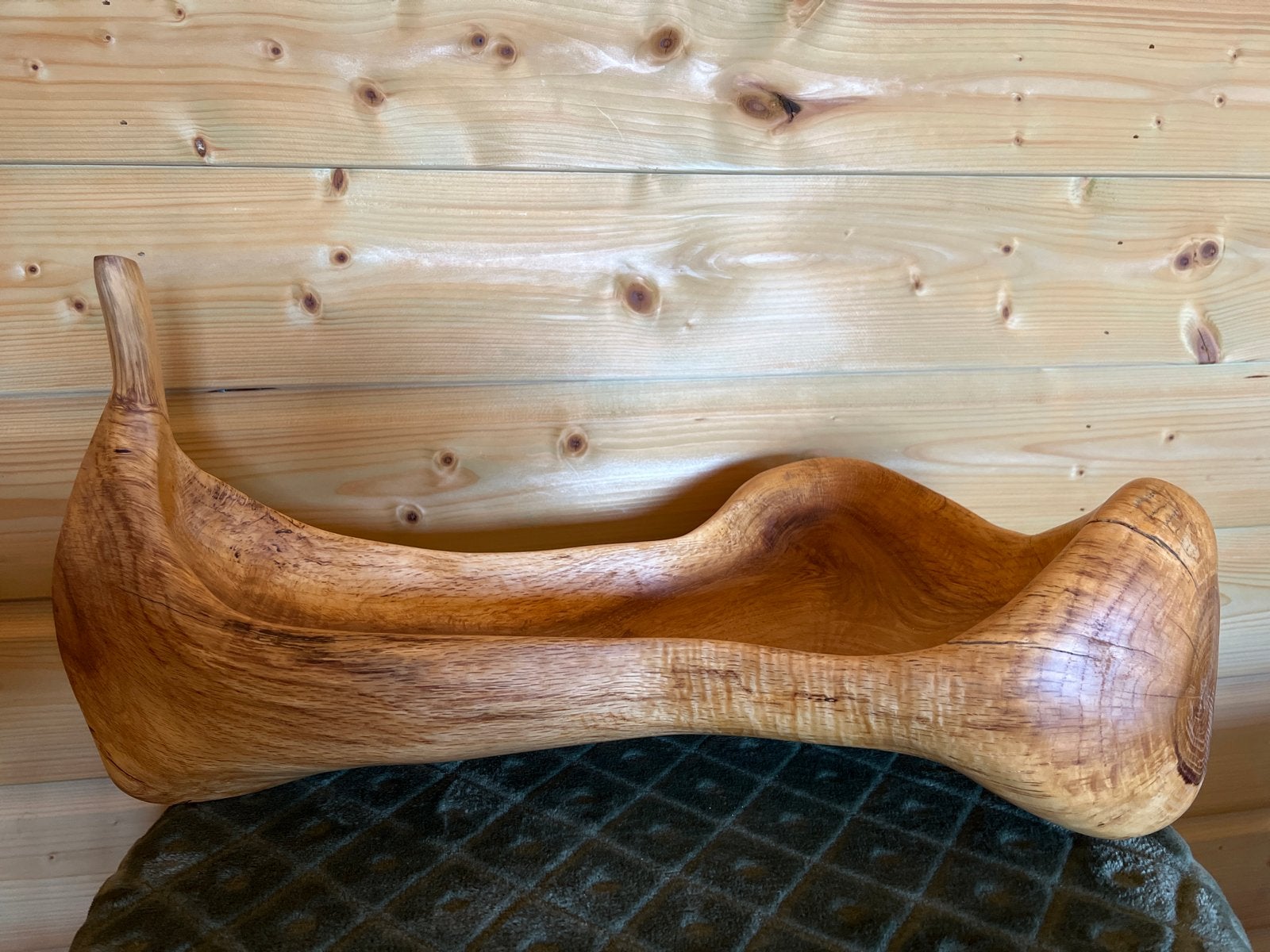Unieke handgemaakte houten schaal - Vikingschip, Antiek en Kunst, Ophalen of Verzenden