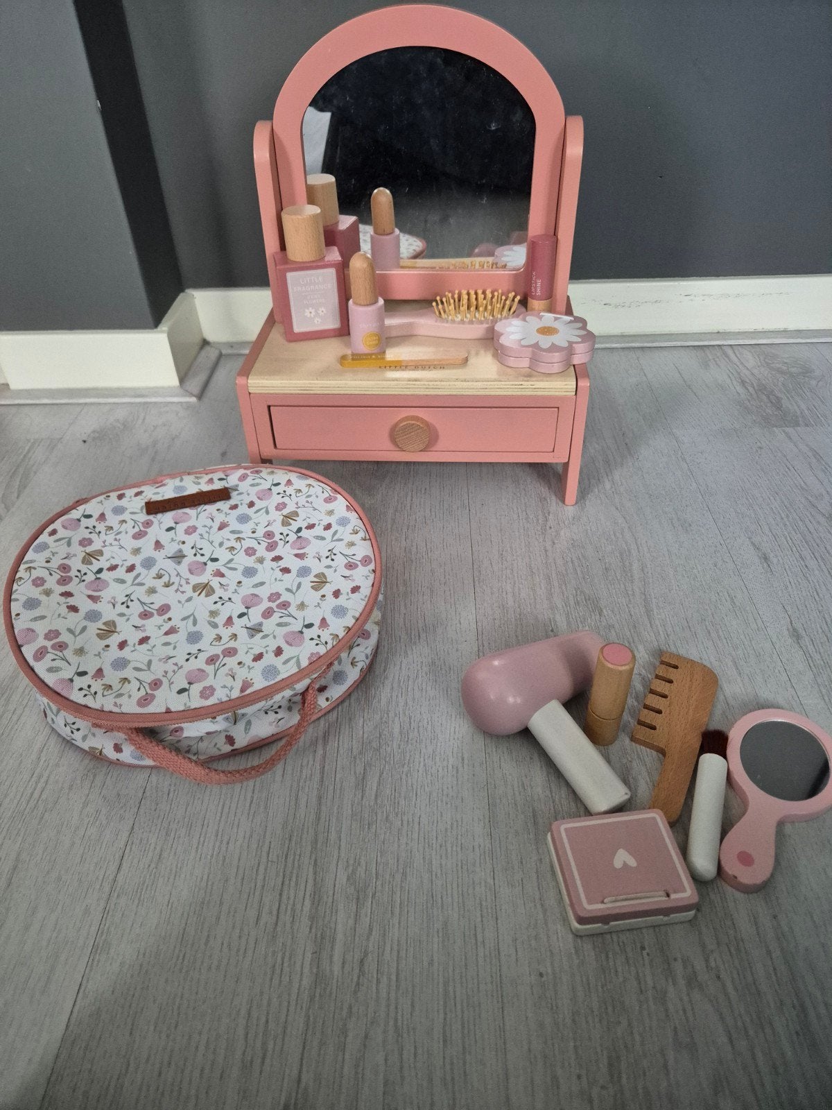 Little Dutch Houten Make-up Tafel en Telraam Set, Ophalen, Zo goed als nieuw, Knutselen
