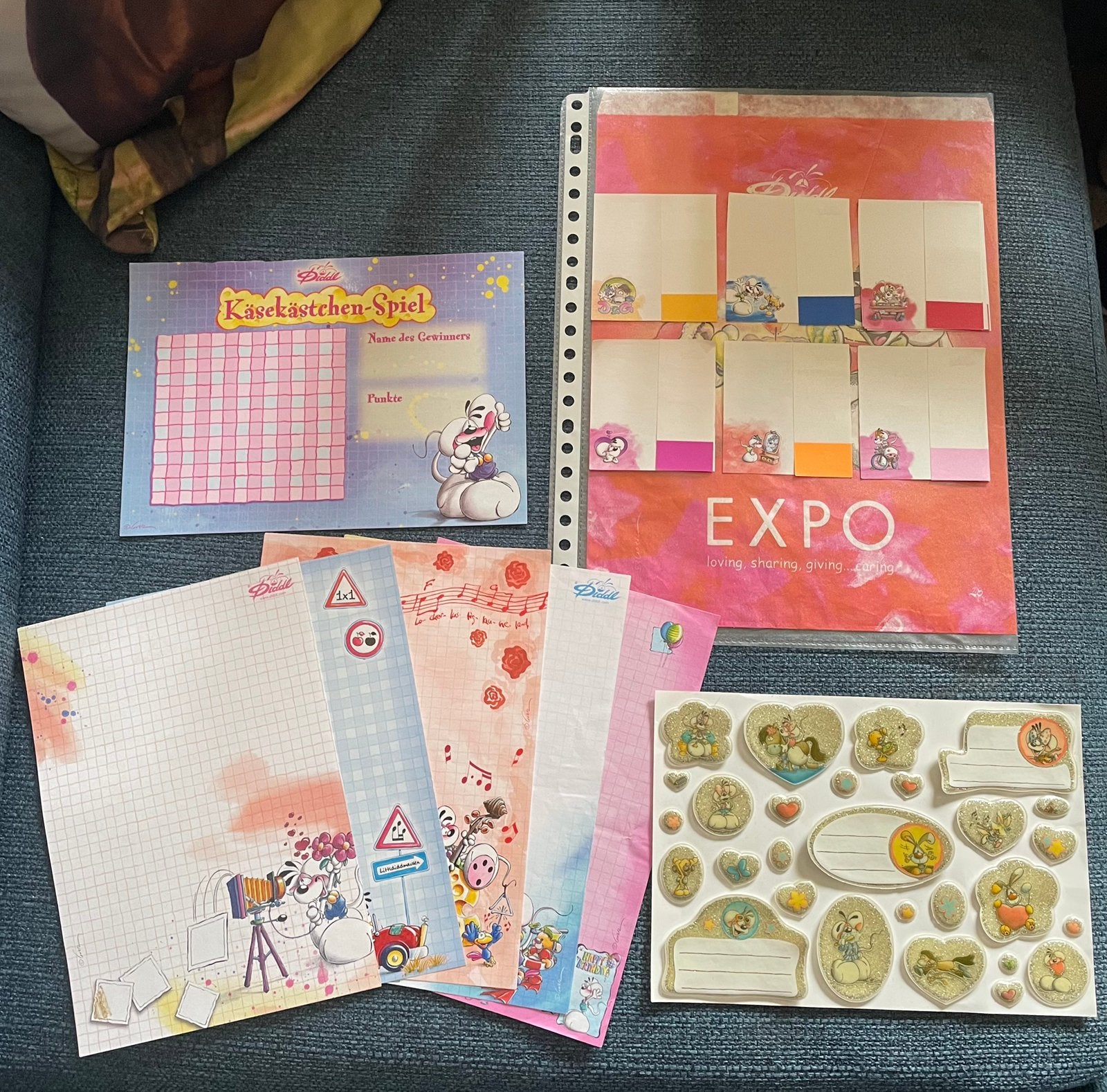 Diddle papiertjes en puffy glitter stickers, Ophalen of Verzenden, Galupy, Zo goed als nieuw, Overige typen
