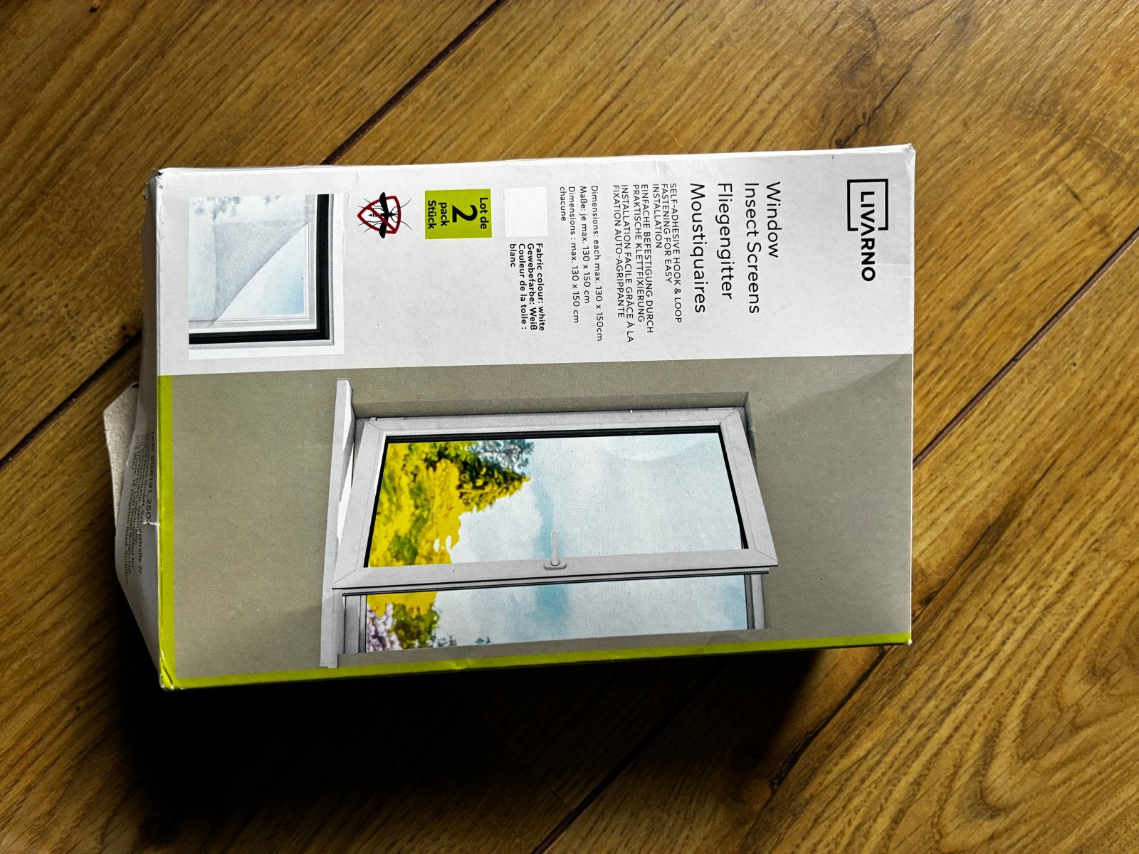 LIVARNO Mosquito gaas insectenwerend net (2 stuks), Ophalen of Verzenden, Nieuw, Gevelraam of Ruit