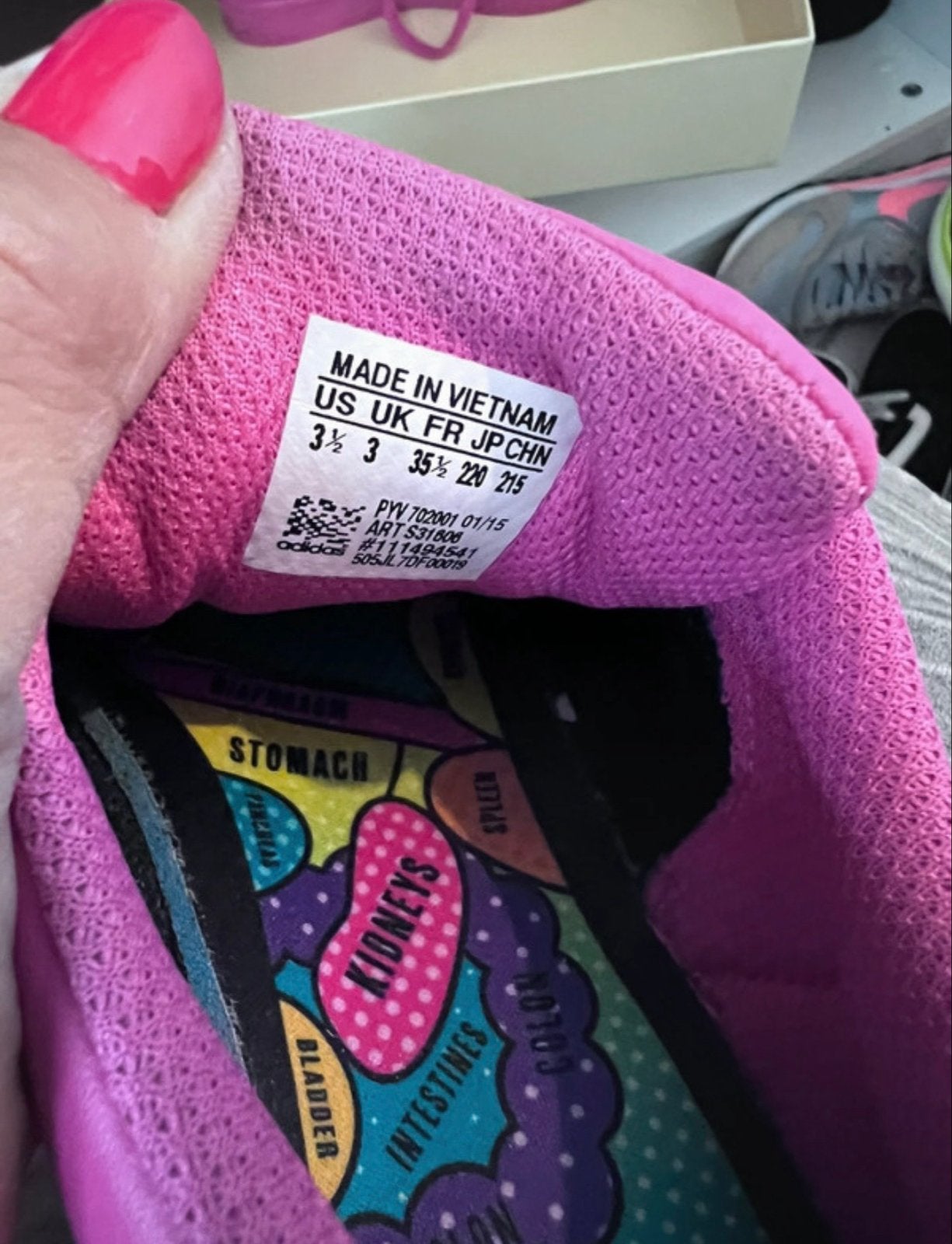 Adidas Superstar sneakers roze - Maat 35,5, Ophalen of Verzenden, Gedragen, Roze, Sneakers of Gympen