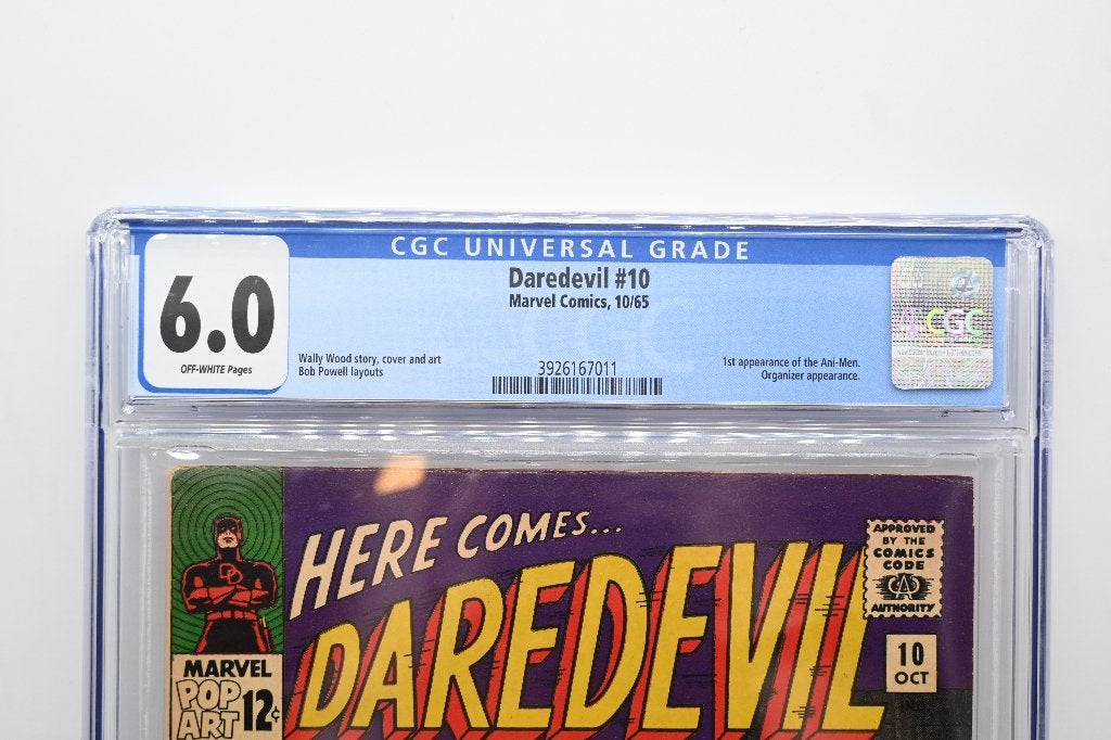 Daredevil #10 CGC 6.0 - Eerste verschijning van de Ani-Men, Amerika, Ophalen of Verzenden, Wally Wood, Bob Powell, Gelezen