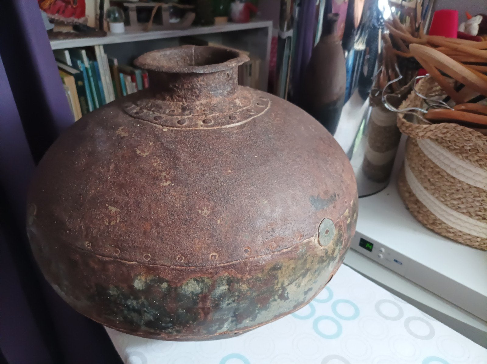 Mooie oude decoratieve waterkruik, Ophalen of Verzenden, Overige kleuren, Aardewerk of Porselein, Minder dan 50 cm
