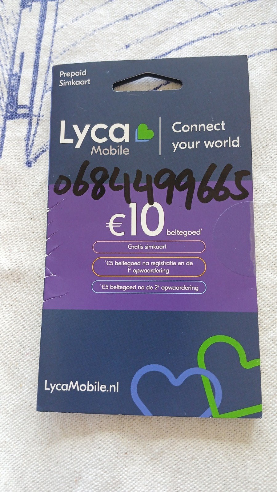 068. 44 99 66 5 top nummer Lyca mobile 0684499665, Ophalen, Nieuw, KPN