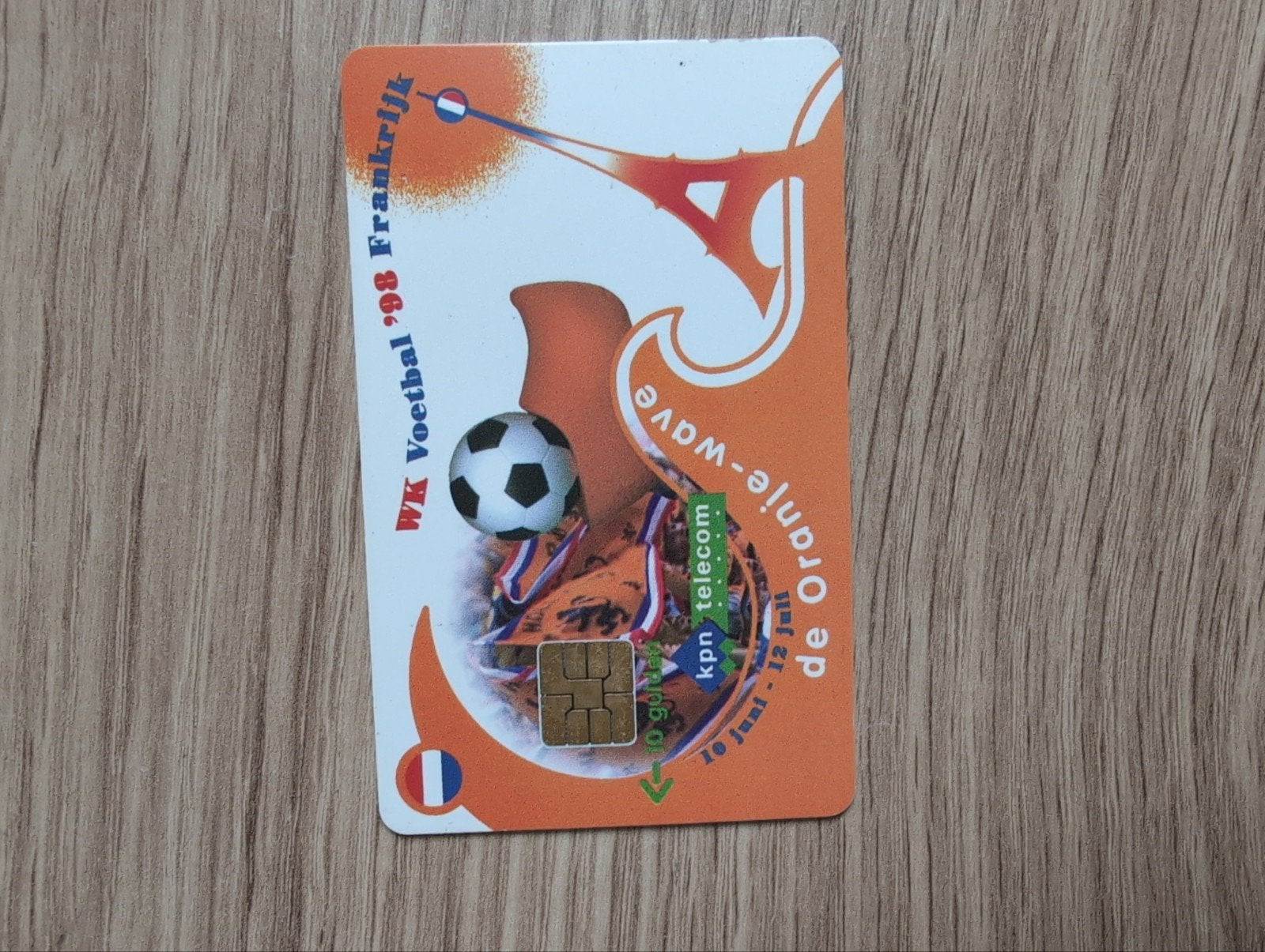 KPN Telecom WK Voetbal '98 Frankrijk Oranje-wave, Ophalen of Verzenden