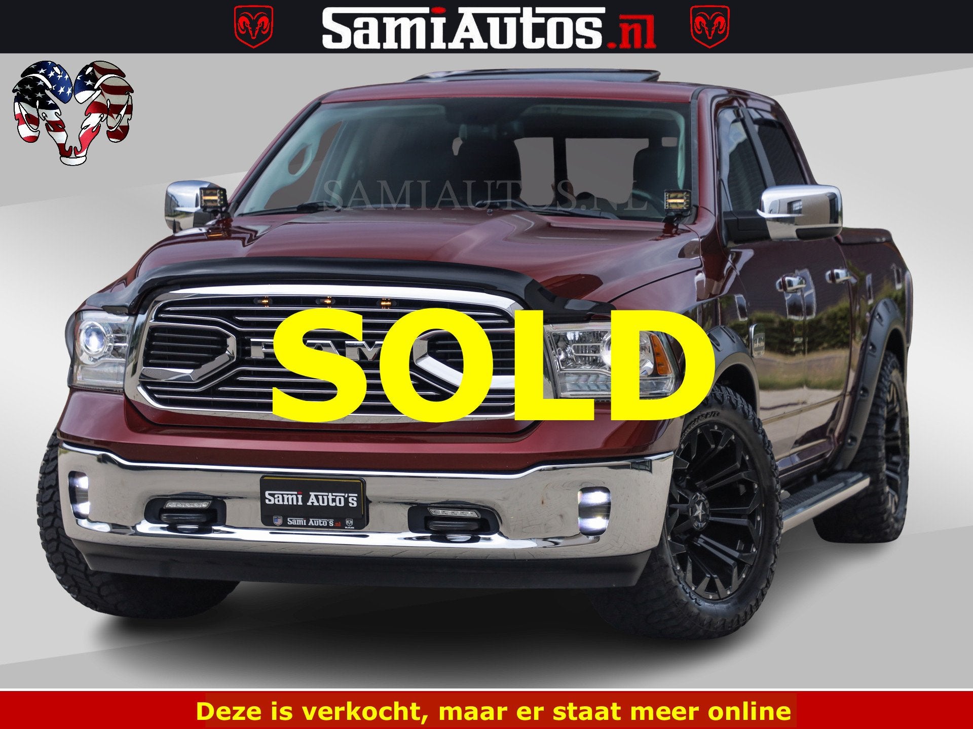 Dodge Ram 1500 HULK | 5.7 V8 | MARGE BTW VRIJ | LUCHTVERING, Automaat, Gebruikt, 5654 cc, Met garantie (alle)