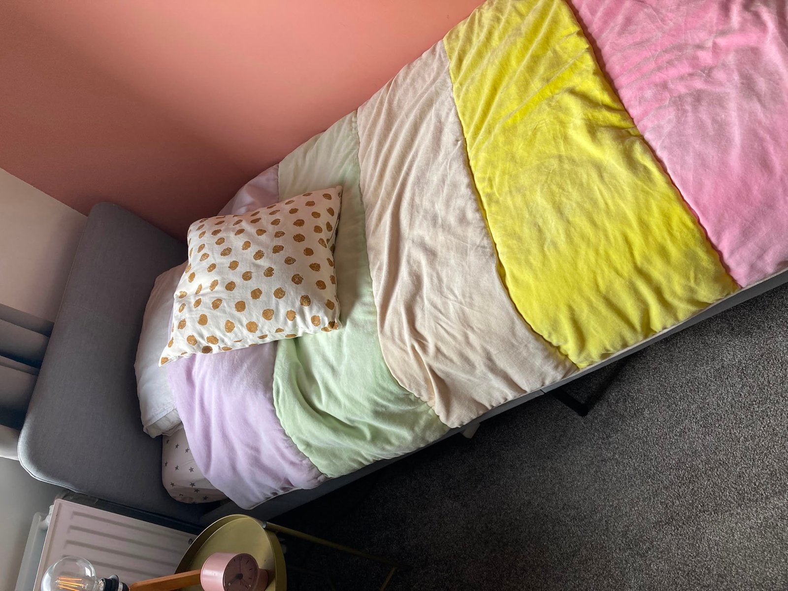 IKEA Slattum eenpersoonsbed 90x200 plus matras, Ophalen, 90 cm, Eenpersoons, Zo goed als nieuw