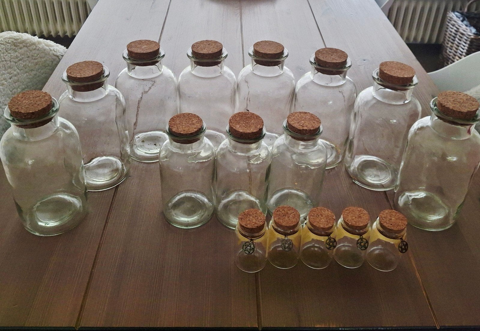 Set van 16 Apothekers Kruidenpotten met Kurk, Ophalen