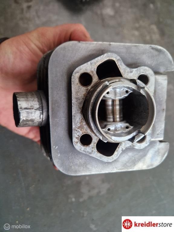 Kreidler 3,6 pk mahle cilinder met kop en zuiger nette staat, Gebruikt, Kreidler, Ophalen of Verzenden, Kreidler