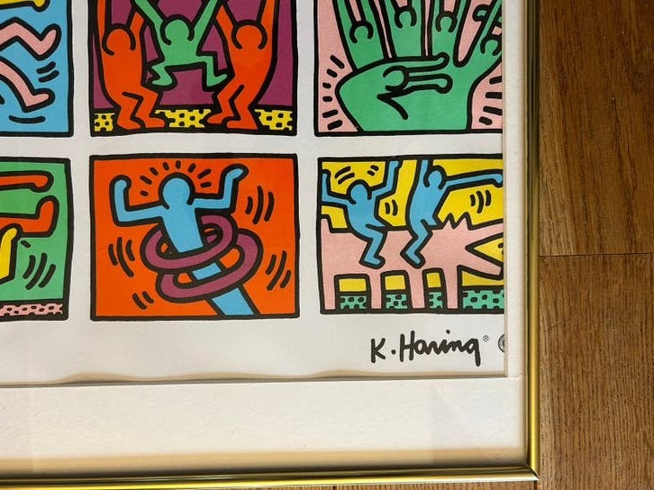 K. Honing plaat 77,5 x 69 met lijst, Ophalen, Gebruikt