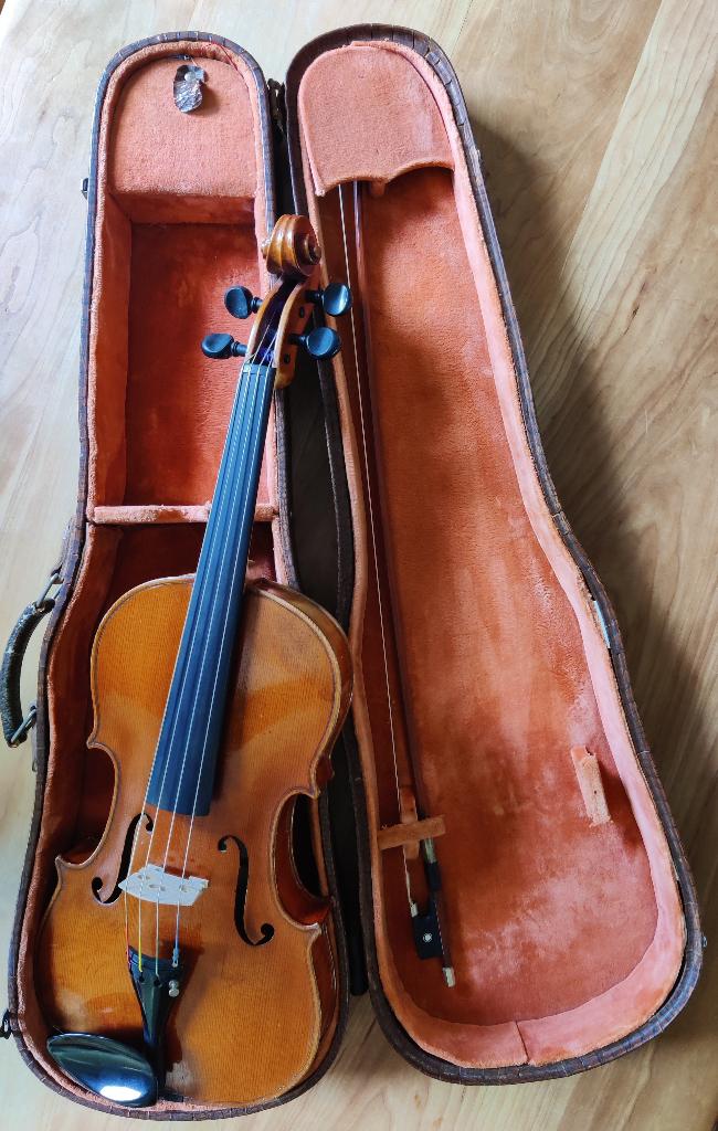 Altviool, Muziek en Instrumenten, Strijkinstrumenten | Violen en Altviolen, Gebruikt, Overige formaten, Met koffer, Ophalen