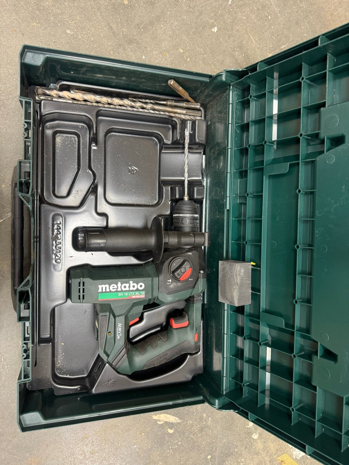 Metabo BH 18 LTX BL 16 Accu Boorhamer - Zo goed als nieuw, Ophalen of Verzenden, Zo goed als nieuw, Boor- en/of Breekhamer, Klopboormechanisme