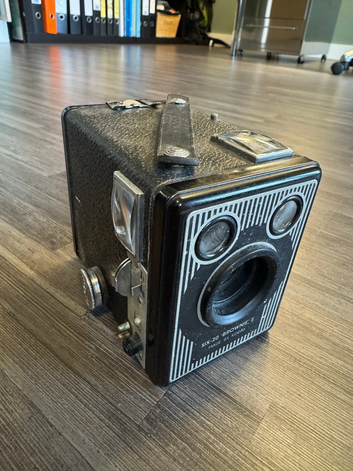 Vintage Kodak Six-20 Brownie E Boxcamera, Ophalen of Verzenden, Gebruikt, Compact, Kodak