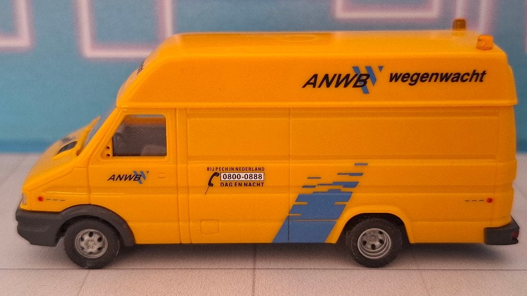 Busch 1:87 Iveco Daily ANWB Wegenwacht, Hobby en Vrije tijd, Ophalen of Verzenden, Gebruikt, Auto, Overige merken