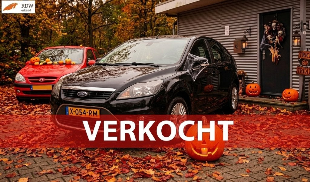 Ford Focus 1.8 92KW 5D 2009 Zwart TREKHAAK! SLECHTS 131 DKM!, Dealer onderhouden, Zwart, 4 cilinders, 1207 kg