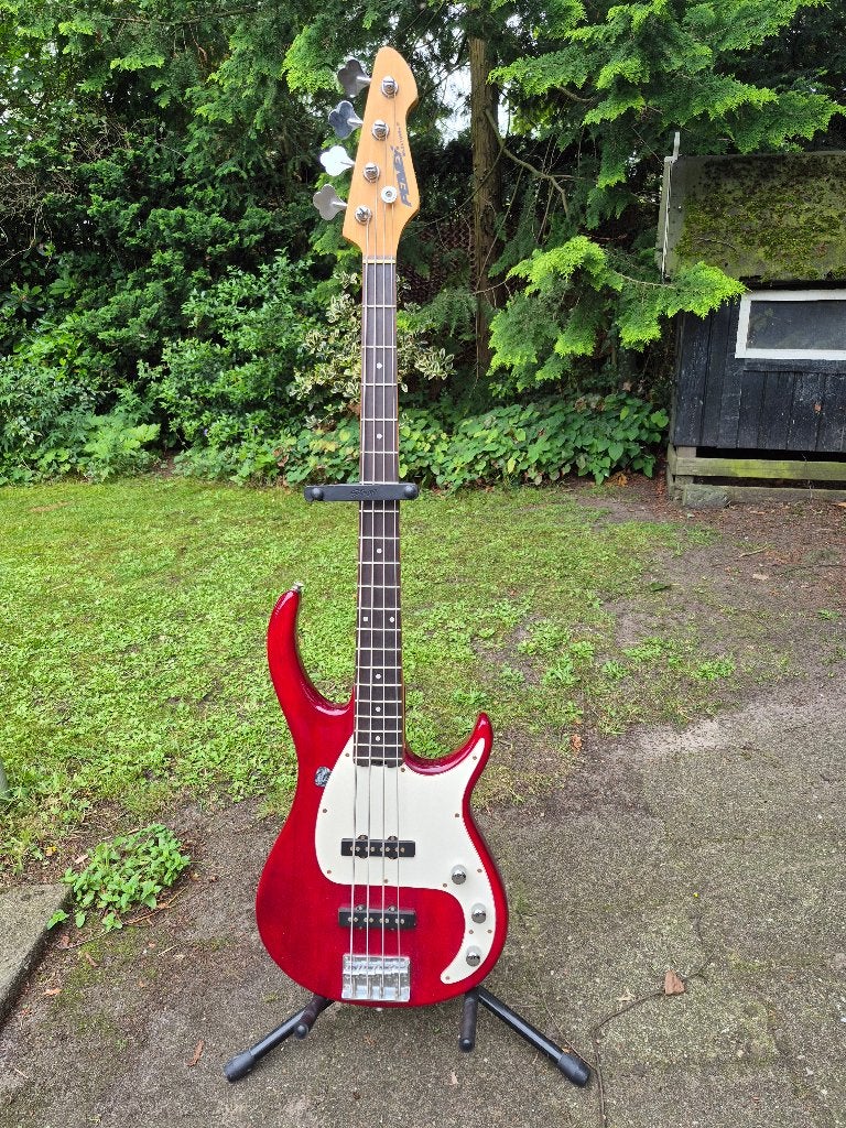 Basgitaar met versterker, transporttas en standaard, Overige merken, Met versterker, Ophalen of Verzenden, Zo goed als nieuw