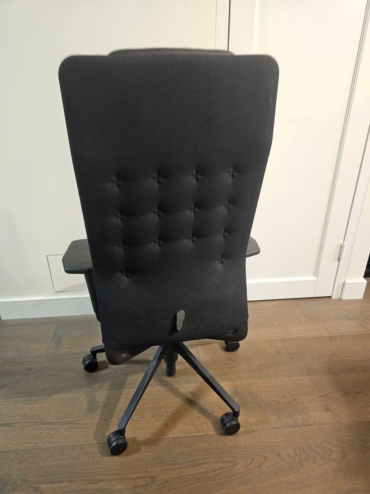 Vitra ID Trim L bureaustoel – Antonio Citterio – leren hoofd, Huis en Inrichting, Ophalen, Gebruikt, Zwart, Bureaustoel