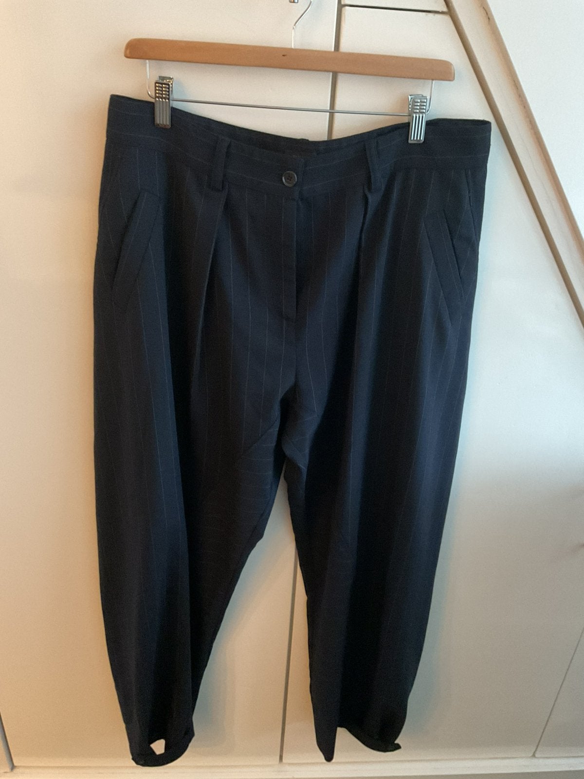 Pinko blauw krijtstreep pantalon it48, Kleding | Dames, Blauw, Maat 42/44 (L), Ophalen of Verzenden, Zo goed als nieuw