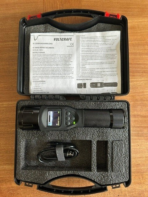 Inspectiecamera VOLTCRAFT IC-100HD -IP 68 - met koffer, Ophalen of Verzenden, Zo goed als nieuw, Toebehoren