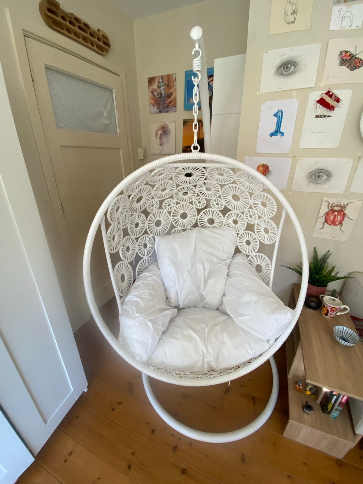 Witte maison de monde hang ei goede staat, Ophalen, Wit, Zo goed als nieuw, Metaal