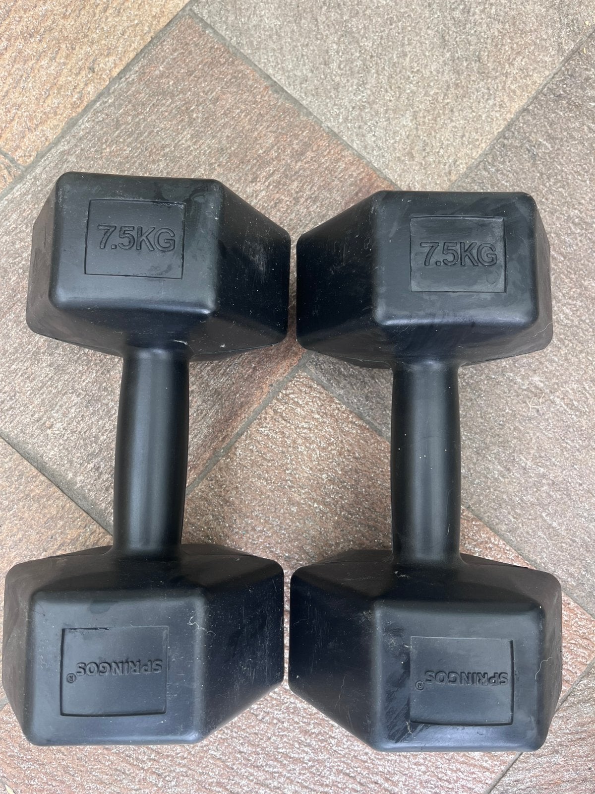 Dumbells 7,5 kg, Ophalen, Zo goed als nieuw, Halterset