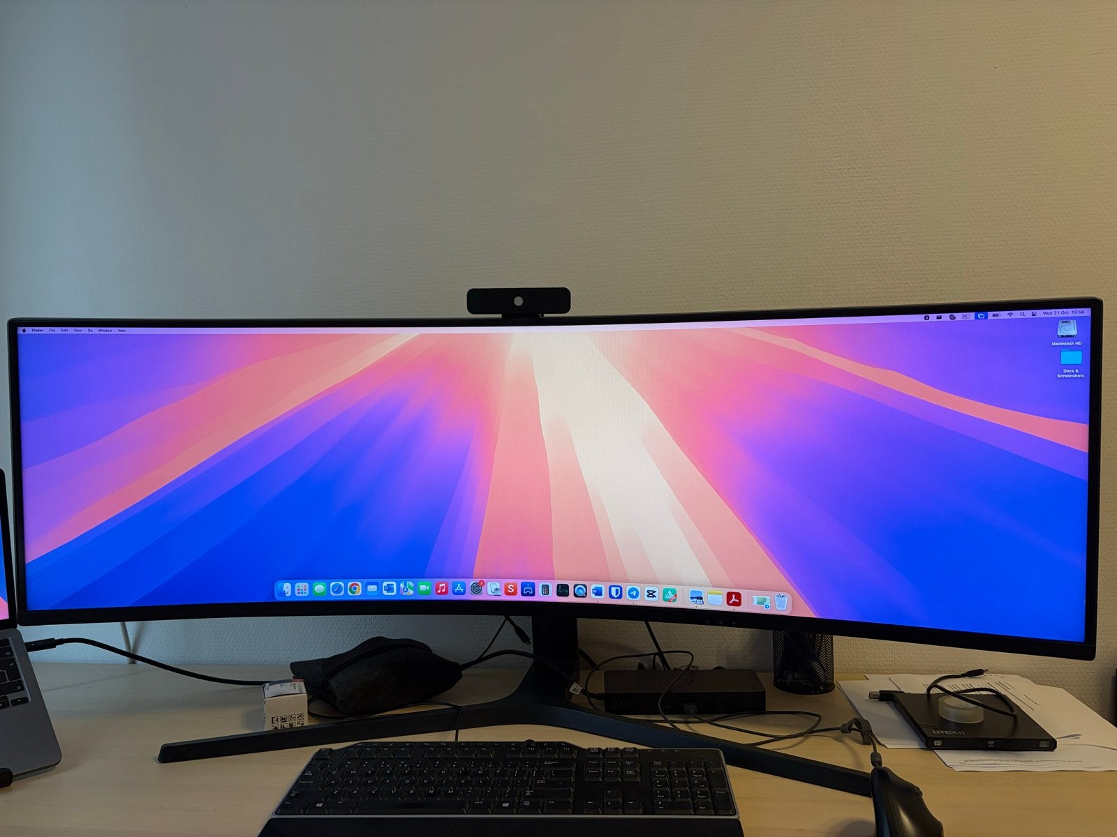 Samsung 49 inch Curved Ultrawide Monitor – 3840x1080 – 144Hz, 101 t/m 150 Hz, Curved, VA, Zo goed als nieuw