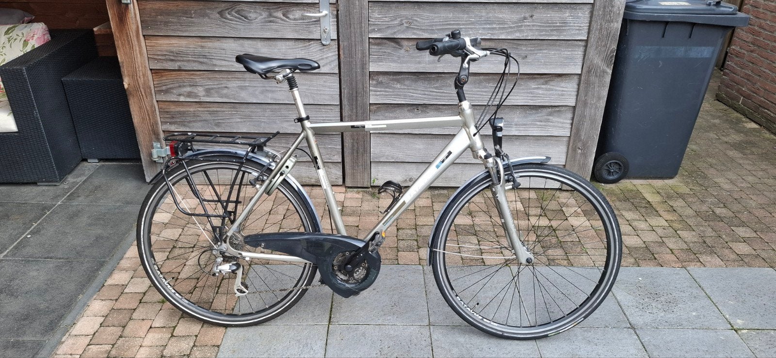 Batavus Compass Herenfiets - Framemaat 57, 28 inch wielen, Fietsen en Brommers, Ophalen, Gebruikt, Velgrem, Versnellingen