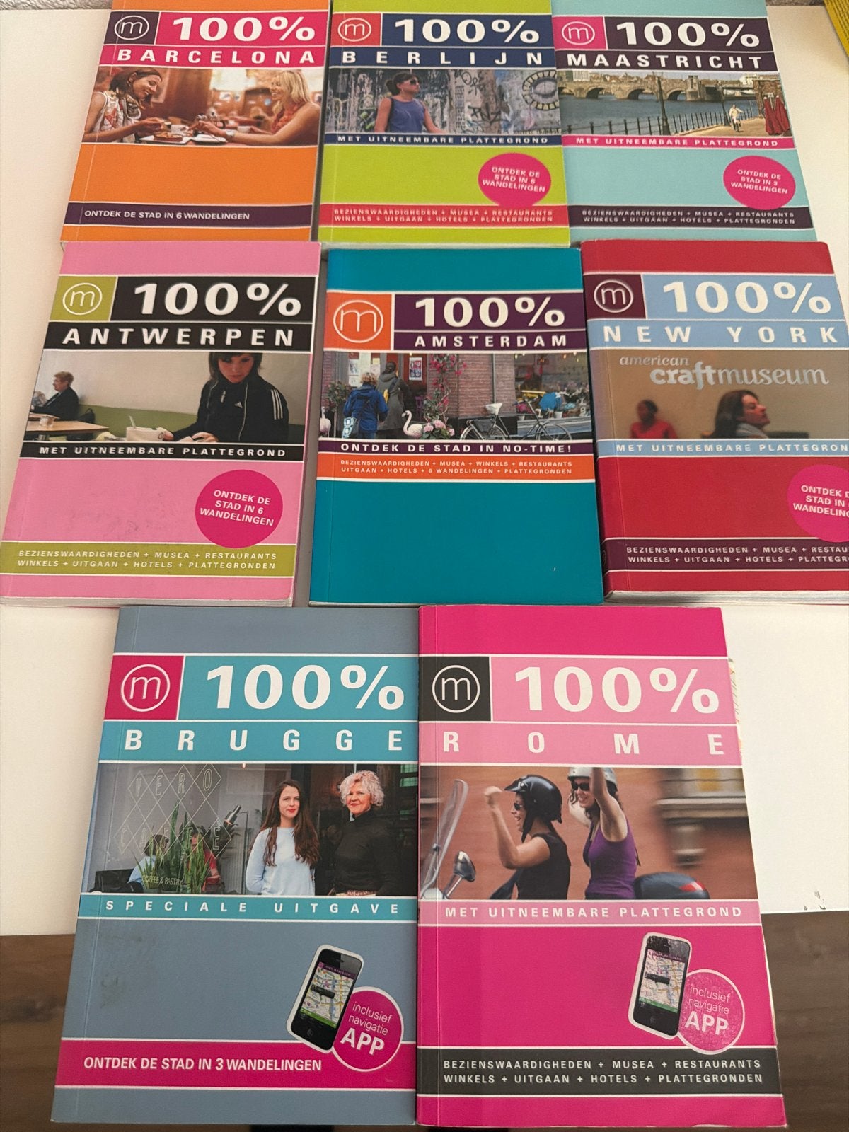 100% Reisgidsen: Barcelona, Berlijn, Amsterdam, New York, et, Europa, Ophalen of Verzenden, Reisgids of -boek, Gelezen