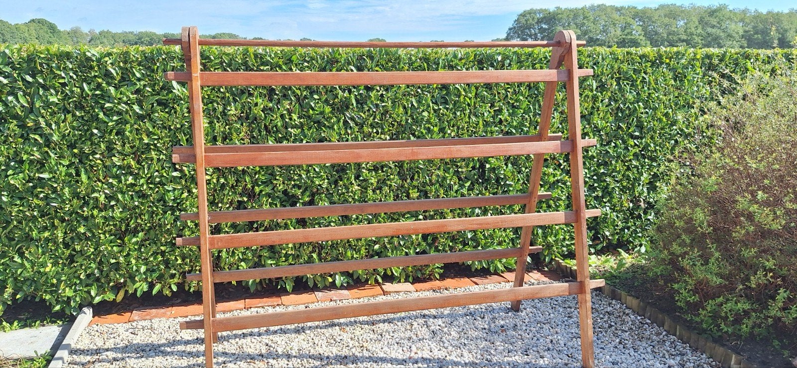 Houten linnenrek / wasrek/ droogrek, Ophalen, Zo goed als nieuw, Wasrek