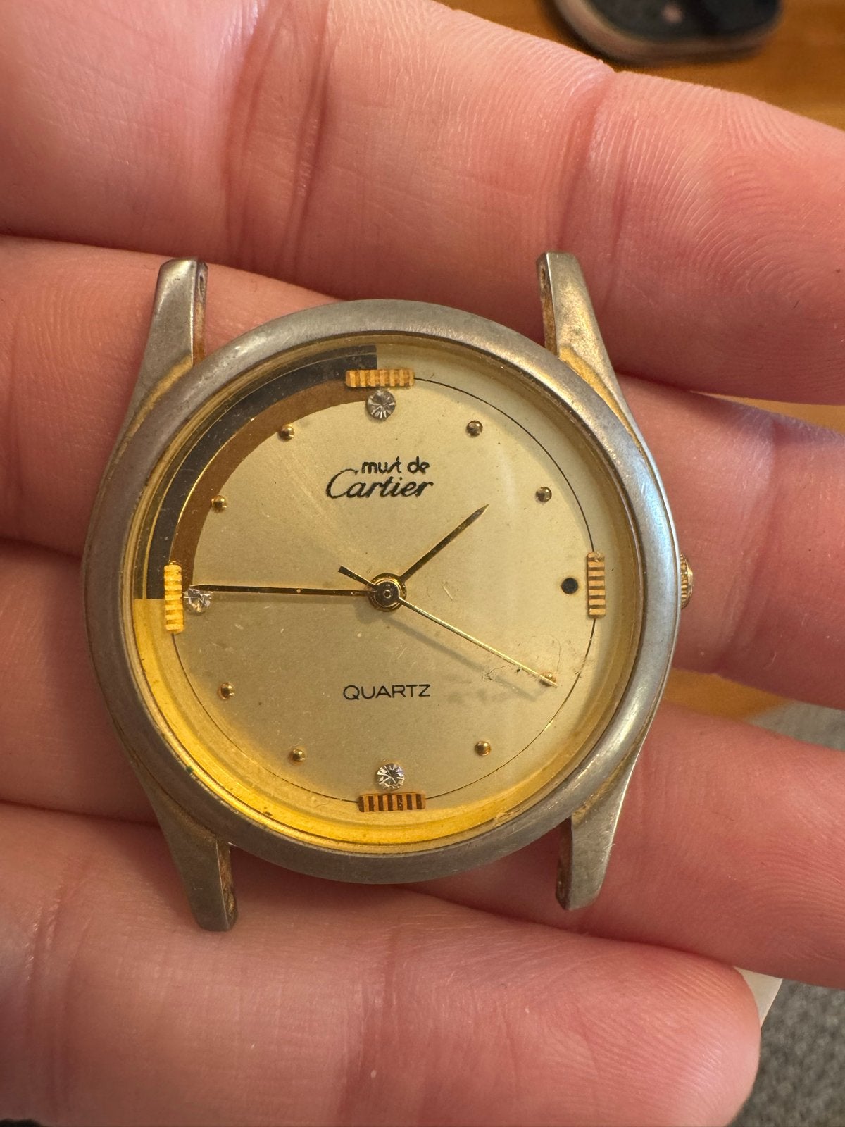 Vintage Must de Cartier horloge - Alleen uurwerk, Overige merken, Overige materialen, Polshorloge, Verguld
