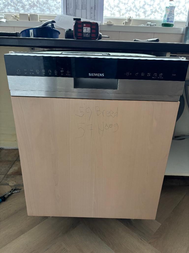 Siemens vaatwasser inbouw sn55es08ce, Ophalen, Gebruikt, Inbouw, 45 tot 60 cm