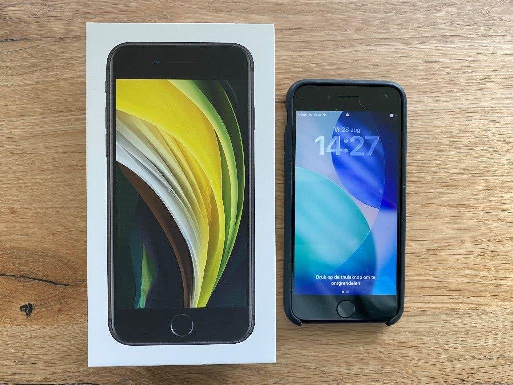 iPhone SE - 64GB MX9R2ZD/A, Telecommunicatie, Mobiele telefoons | Apple iPhone, Zwart, Ophalen of Verzenden, Zo goed als nieuw