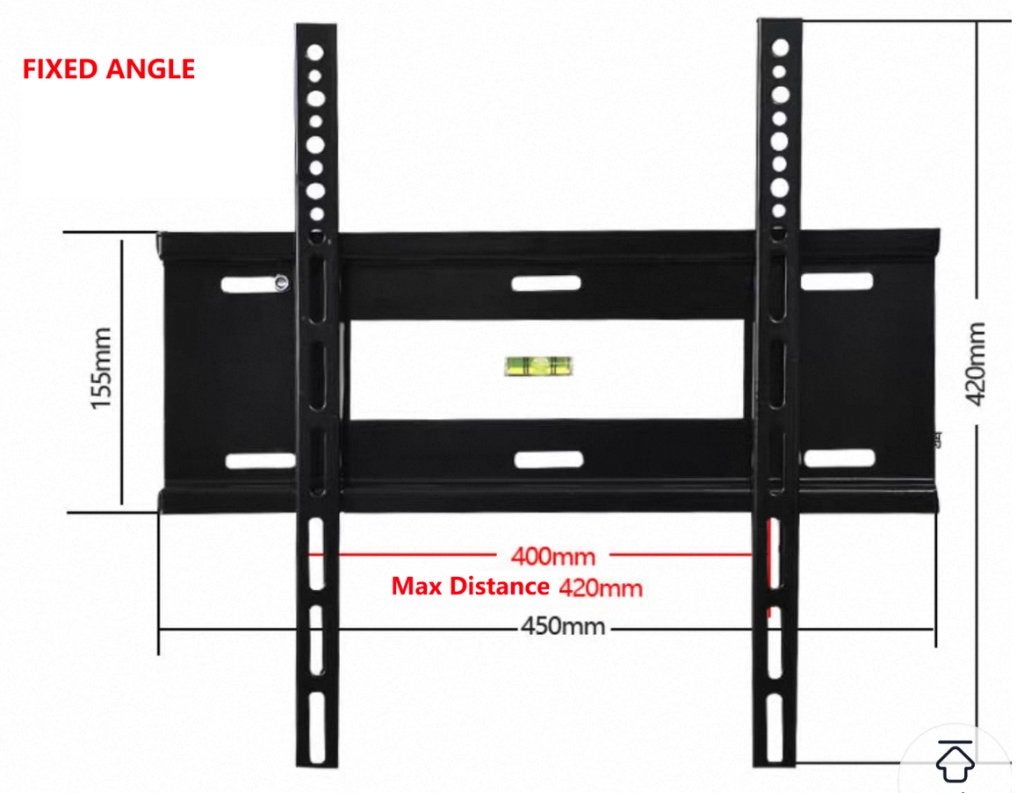 Vaste TV Beugel 32-60 inch - Nieuw in doos, Ophalen of Verzenden, Nieuw