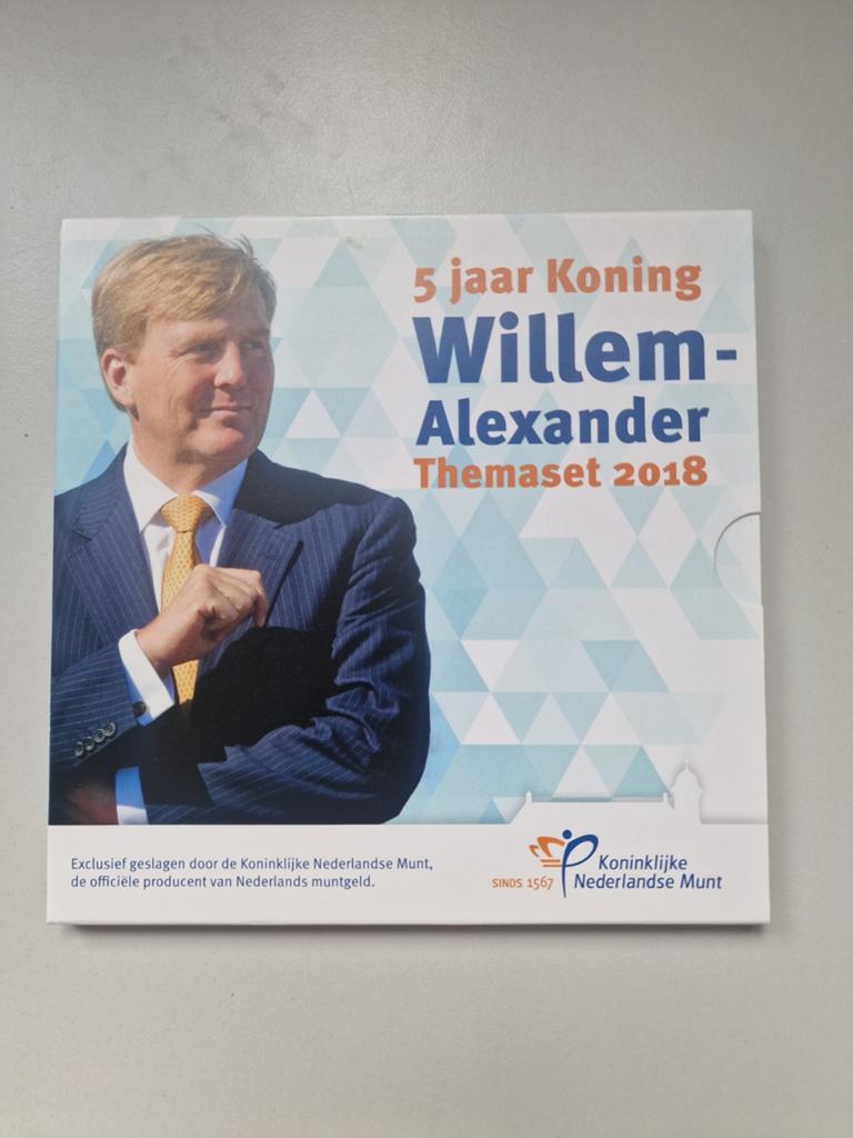 5 jaar Koning Willem Alexander Themaset 2018, Ophalen of Verzenden, Koningin Beatrix, Euro's
