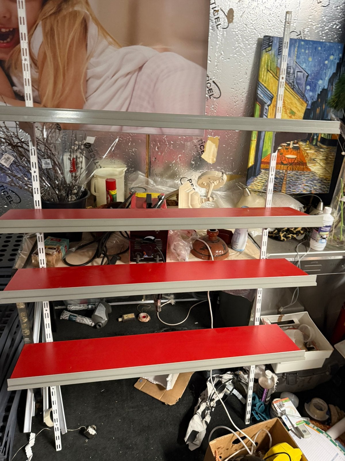 Schappen voor op kamer kantoor of schuur, Ophalen