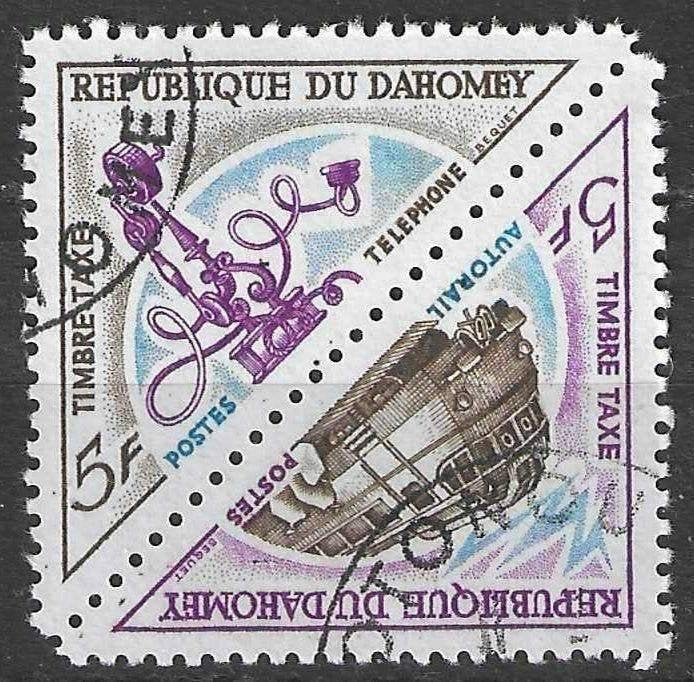 Dahomey 1967 - Yvert 41TX-42TX - Takszegels (ST), Verzenden, Overige landen, Gestempeld