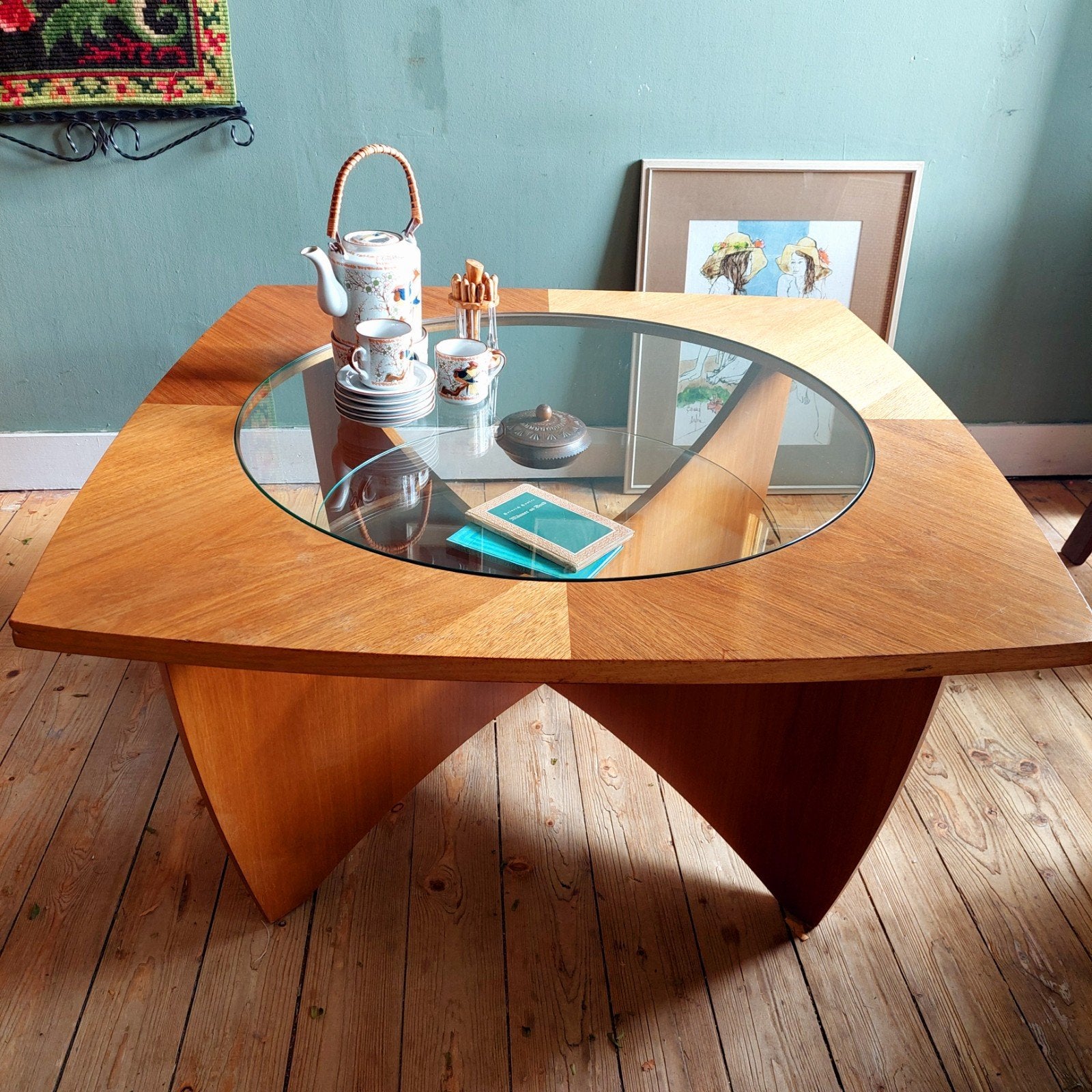 Lucky Vintage "Astro / Stateroom" Stijl Salontafel MCM, Ophalen of Verzenden