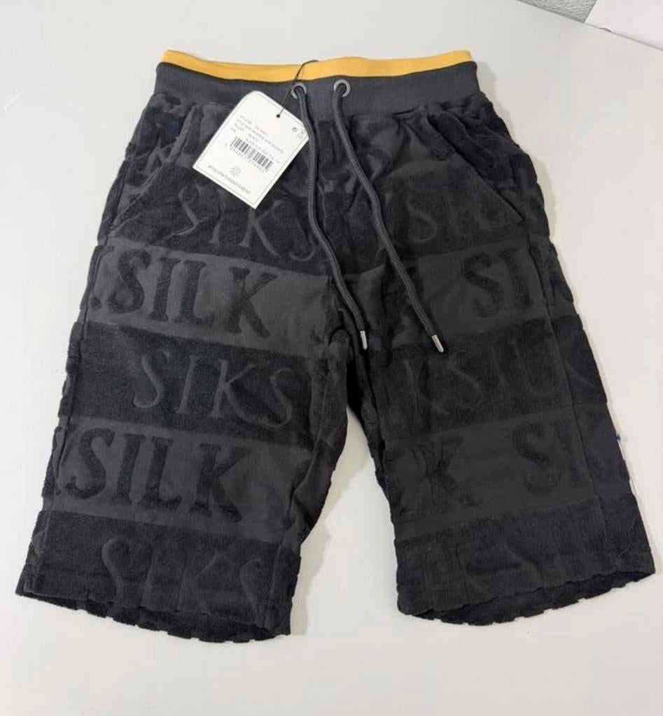 SikSilk ss-1662 inverse gym shorts korte joggings broek mens, Zwart, Nieuw, Ophalen of Verzenden, H